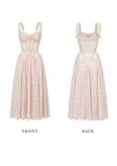 Lace & Boning Corset Dress for Elegant Evening Glamour