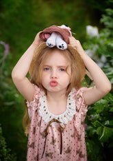 Adorable Toddler Vacation Dress with Sweet Bear Embroidery