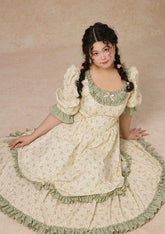 Flattering Corset Midi Dress for a Romantic Forest Vibe