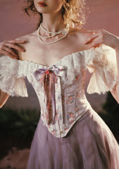 Dreamy Misty Lavender Tulle Skirt for Ethereal Garden Party Style