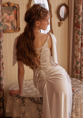 Romantic Heart Neckline Corset Dress with Adjustable Back Lacing