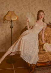 Lace & Boning Corset Dress for Elegant Evening Glamour