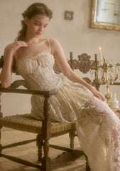 Romantic Corset Dress with Lace Details for a Moonlit Evening