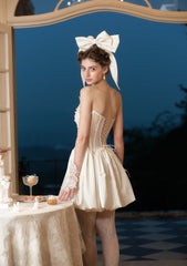 Sweetheart Corset Dress with Puff Skirt for Birthday Dates and Princess Vibes