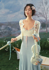 Hand-Crocheted Rose Knit Cardigan for Vintage-Inspired Romance