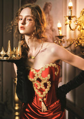 Romantic Heart-Shaped Corset Dress for Sculpted Evening Glamour