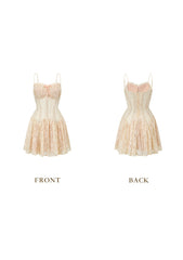 Romantic Corset Dress with Lace Details for a Moonlit Evening